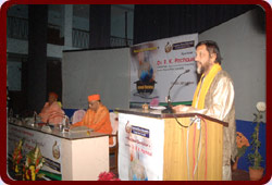 Dr Sam Pitroda and Maharaj